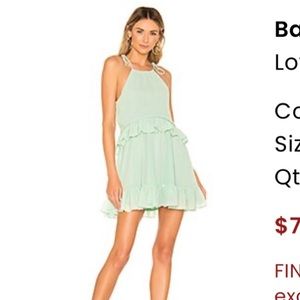 Lovers + Friends “Banks” dress, Small, NWT